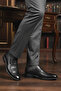 Black Genuine Leather Men's Classic Shoes 00811-26K m - 2