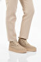 Beige Fur Lined Women's Boots U-15 Z - 3
