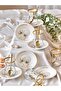 Nevruz Model Gold Gilded 6-Person 12-Piece Luxury Tea Set