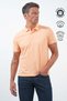 Orange Polo Collar Pique Short Sleeve Slim Fit Cotton T-Shirt 1011260170 - 2