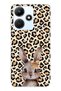 Infinix Hot 30I Compatible Leopard Patterned Rabbit Patterned Transparent Phone Case