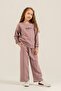 Girl's Printed Blue Long Sleeve Tracksuit Set Us2731-C-V1 - 7