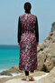 2-Piece Set (with Bonnet Gift) Lycra Sleeves, Front Zipper, Slit, Maxi Burkini, Hijab Swimsuit D22 - 2