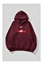 Women's Hooded Printed Relaxed Fit Sweatshirt