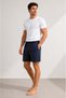 Cotton Men's Pajama Shorts Thin Combed Cotton Black with Pockets Comfortable Fit Anti-Sweat Fabric Lycra Home Shorts - 2