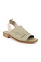 Women's Sandals with Drawstring Straps and Elastic Back, Thermo Sole, Daily Antique Leather L060.135