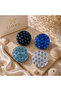 Premium Series Pearlescent/Holographic Imported Acrylic Evil Eye Bead Detailed Round Shape Latch Buckle - 3
