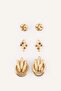 Women's 3-Piece Yellow Earring Set I1405Axns