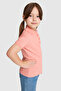 Girl's Salmon Polo Collar Basic T-Shirt 50320287-Vr204 - 3