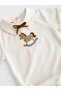Handmade 100% Cotton Rocking Horse Embroidered Baby Boy Shirt - 2