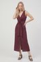 Women's Draped Knot Detailed Stylish Long Dress - 6