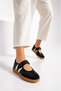 Premium, Stripe Detailed, Velcro Fastened, Daily Ballet Shoes, Lightweight, Flexible Sole Comfort Shoes - 3