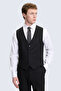 Black Slim Fit Classic Vest - 3