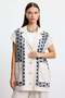 Fabric Combination Vest Linen Suit Dark Blue - 4