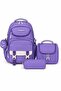 4-Piece Tsylon Fabric Waterproof Primary School Bag Set with Lunch Bag, Pen Holder and Accessory Bag - 8