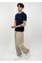 Rib Textured Slim Fit Polo T-Shirt - 3
