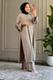 6548 - Stylish, Comfortable, Soft, Special Wanda Viscose Fabric, Women's Set with Slit Detail Long Tunic - 5