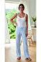 2-Piece Patterned Summer and Spring Cotton Pajama Bottoms - 2