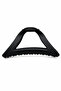 Black Matte Large Size Triangle Claw Hair Clip Stylish and Convenient Hair Accessory for Women