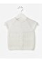 Hand Made Knitted White Baby Vest