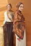 Riva Shawl Tencel Wild Flower Brown - 5