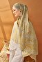 Riva Shawl Tencel Secret Garden Yellow