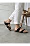 Women's Men's Genuine Leather Suede Orthopedic Anatomical Cork Sole Flip Flops
