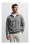 Unisex Zippered Stand-Up Collar Triple Advantage Comfortable Cut Sweatshirt - 4