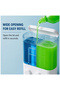 Double Chamber Wall Mounted 1000ml Hand wash Dispenser Manual Push Pump Liquid Soap & Shampoo Dispenser for Bathroom, Kitchen & Commercial Use - 6