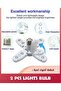 EETU LED Light Bulb,2-Pack Deformable LED Garage Light,Mini LED Garage Ceiling Lights With 4 Adjustable Panels,For Workshop,Indoor,Living Room - 3