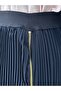 Lodos Side Zipper Pleated Skirt-Pa0202 Navy Blue - 5
