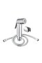 Shattaf set Chrome Premium Bathroom Handheld wall mounted Bidet spray Complete Set with chrome 1.2M Hose and Holder. (ALIM) - 5