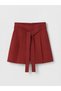 Vizyon New Season Women's Pleated Shorts with Belted Waist
