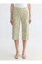 Alita City Lcw Grace Green Combed Cotton Patterned Standard & Regular Women's Capri with a Difference - 2