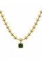 Emeraldis Green Stone Necklace - 4