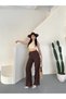 Premium Quality Muslin Fabric Wide-Legged Elasticated Pants - 4