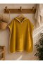 Baby / Child Poncho / 4 Layers with Shepherd Stitch & Muslin - Mustard - 3