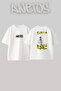Central Cee_37 Design Printed Unisex Oversize Fit White Tshirt