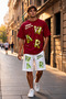 100% Cotton Oversize One T-Shirt Shorts Set Unisex Premium Printed Streetwear Summer Combination - 3