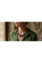 Handmade Tooth Cut Moss Agate and Matte Jasper Natural Stone Special Design Necklace - 3