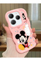 Infinix Hot 40 Pro Compatible Case Camera Protector Pink Silicone Couple Phone Case Cute Pattern