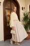 Spanish Tulle Modal Blouse with Inner Lining - Light Yellow