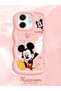 Infinix Smart 9 Compatible Case Camera Protector Pink Silicone Couple Phone Case Cute Pattern - 2
