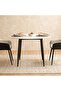 Elmont 4 seater Round Dining Table Ceramic Sturdy Dining Table Without Chairs| Modern Design Desk Furniture - 4