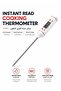 Digital Cooking Thermometer 25cm | Instant Read LCD Food Probe | Hold Function Kitchen Thermometer | BBQ Grill Candy Milk Water Thermometer