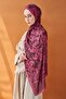 Riva Shawl Tencel Floral Dark Purple