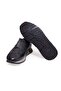 Black Color Laceless Genuine Leather Men's Shoes - 3