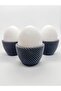 Edl Shop Vira Modern Boiled Egg Cup Set |   3-Pack - Navy Blue Edl Shop 1290799