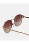 Girls Brown Aviator Sunglasses - 2