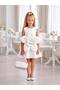 Girl's 3D Flower Detailed Bag Dress 1923B - 2